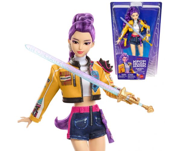 K-Pop Démonvadászok: Rumi divatbaba karddal – Mattel