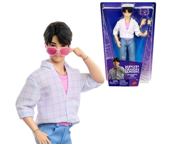 K-Pop Démonvadászok: Saja Boys Jinu divatbaba kiegészítőkkel – Mattel