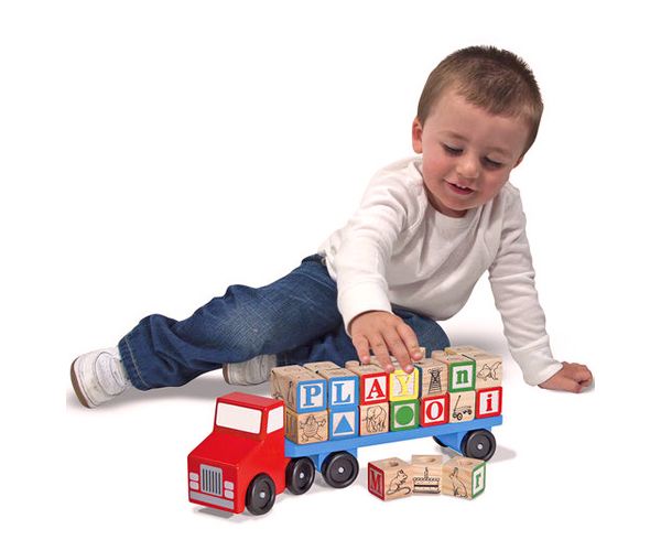 Betűszállító fa kamion - Melissa & Doug