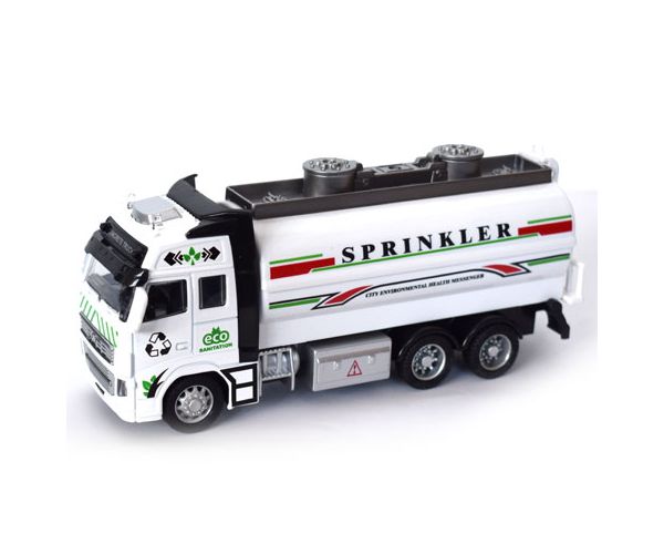 Tartályos kamion fénnyel és hanggal fehér színben 1/38