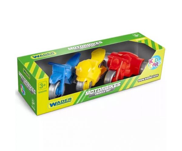 Kid Cars 3db-os motorkerékpár szett - Wader
