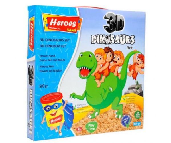 Kinetic Sand: Heros dinos vagy pónis homokgyurma szett kiegészítőkkel 500g-os
