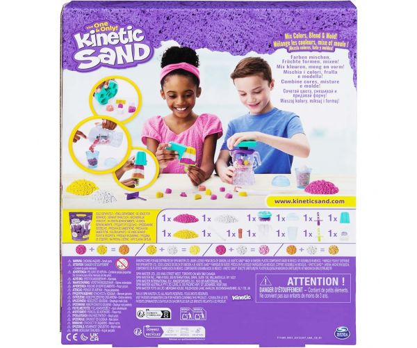 Kinetic Sand: Smoothie készítő mixer 396g homokgyurmával - Spin Master