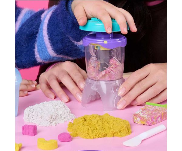 Kinetic Sand: Smoothie készítő mixer 396g homokgyurmával - Spin Master