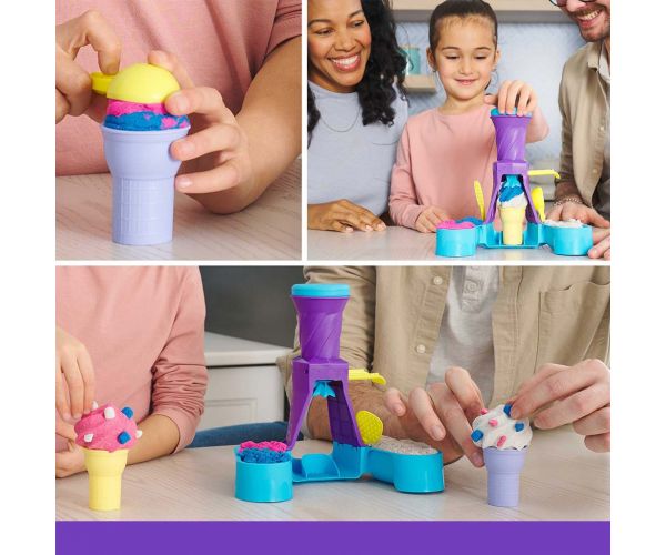 Kinetic Sand: Fagyikészítő homokgyurmás játékszett 396g - Spin Master