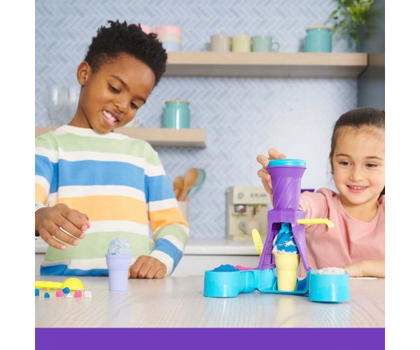 Kinetic Sand: Fagyikészítő homokgyurmás játékszett 396g - Spin Master