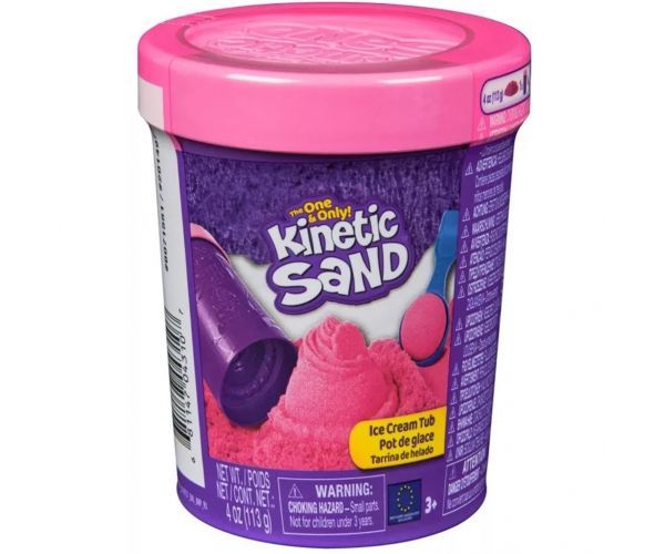 Kinetic Sand: Fagyis doboz rózsaszín homokgyurmával - Spin Master