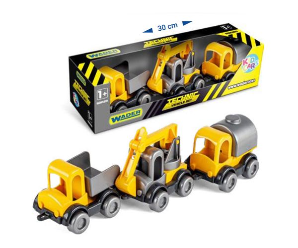 Kid Cars munkagépek 3db-os szett - Wader