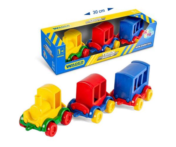 Kid Cars Vonatok 3db-os szett - Wader