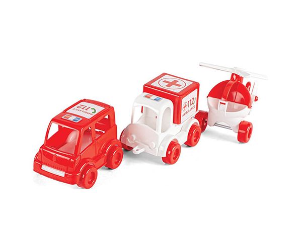 Kid Cars Mentős járművek 3db-os szett - Wader