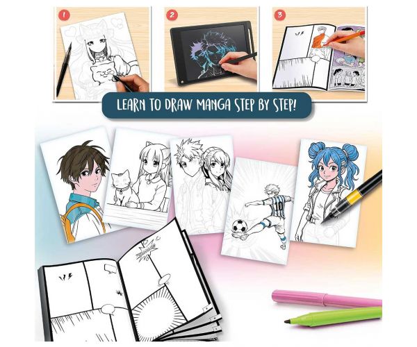 Kids Art: Manga Academy kreatív kifestő - Lisciani