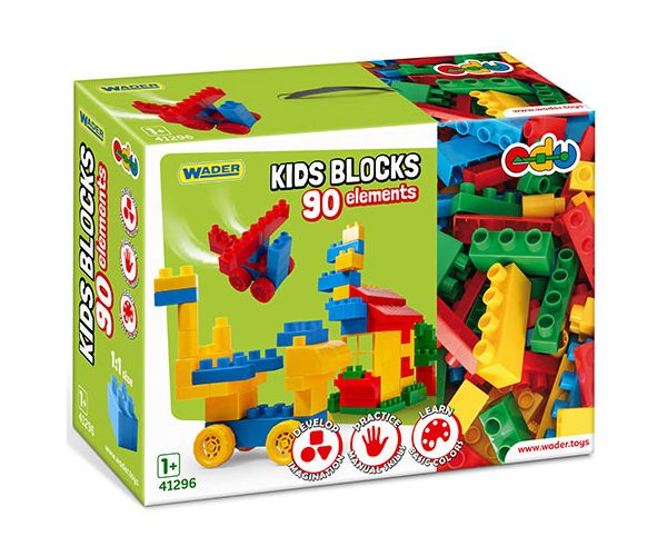 Kids Bloks építőelemek 90db-os szett - Wader