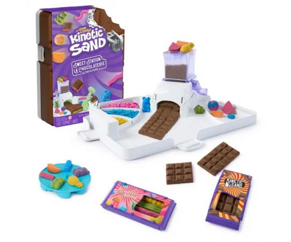 Kinetic Sand: Édesség állomás homokgyurma szett - Spin Master