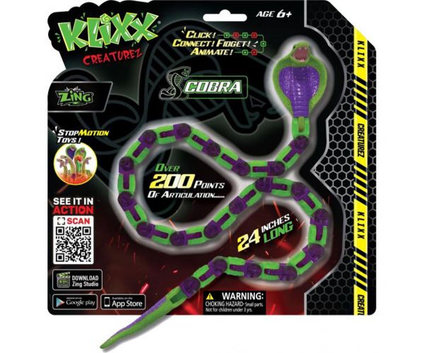 Klixx Creaturez: Kobra kígyó többféle változatban