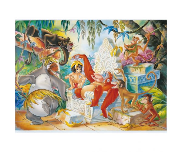 A Dzsungel könyve 2 az 1-ben 108db-os puzzle és színező 50x35cm - Lisciani