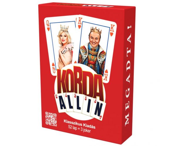 Korda All-in Klasszikus francia kártyapakli (52 lap + 3 Joker)