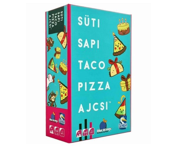 Süti, sapi, taco, pizza, ajcsi társasjáték