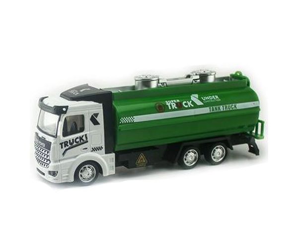 Tartályos teherautó hátrahúzós meghajtással, fénnyel és hanggal 1/48