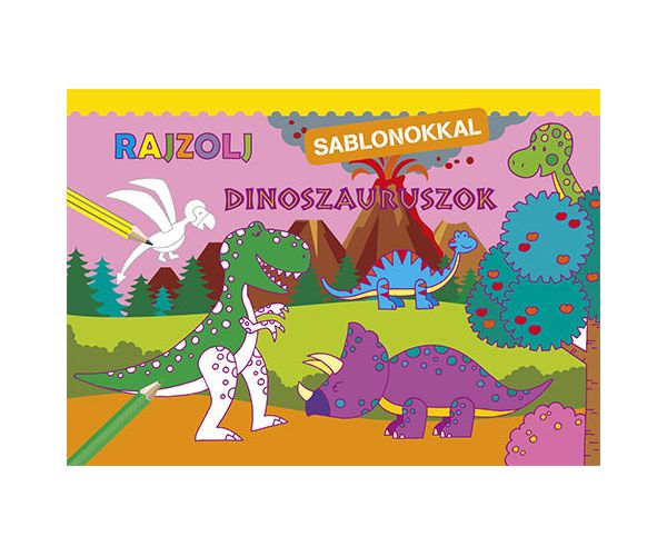 Rajzolj sablonokkal - Dinoszauruszok kifestő