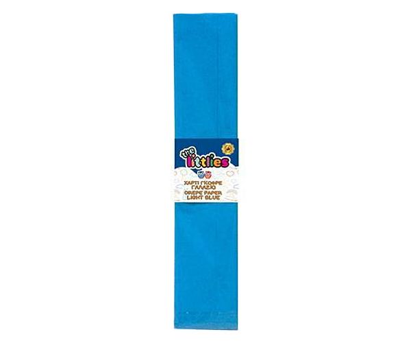 Krepp papír világoskék színben 50x200cm