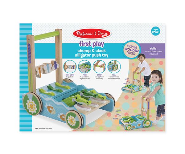 Kroki kattogtató tologató fa járássegítő - Melissa & Doug