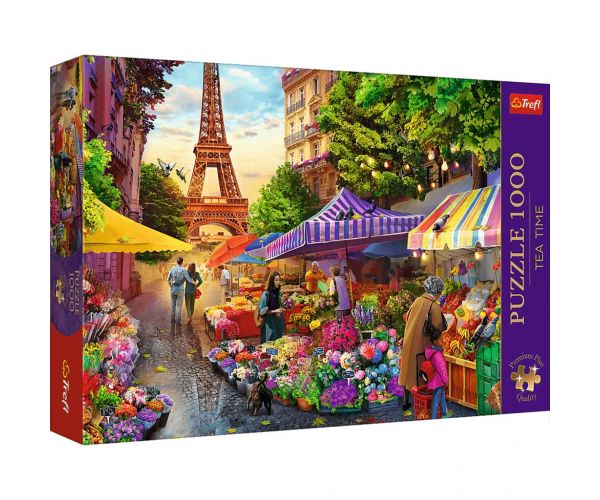Virágbolt Párizsban 1000db-os prémium puzzle - Trefl