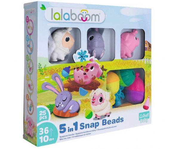 LALABOOM: 25db-os bébi Montessori fejlesztőjáték - Trefl