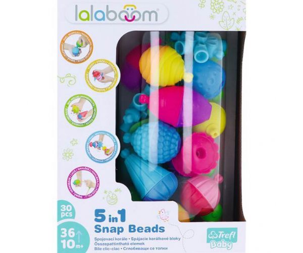 LALABOOM: 30db-os bébi Montessori fejlesztőjáték - Trefl