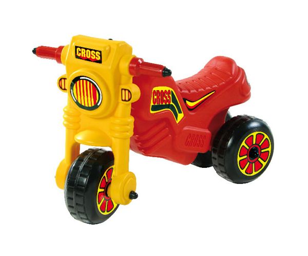 Lábbal hajtós piros cross motor - D-Toys