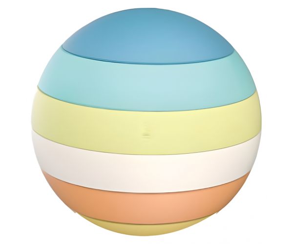 Labda 6db-os toronyépítő játék 12cm