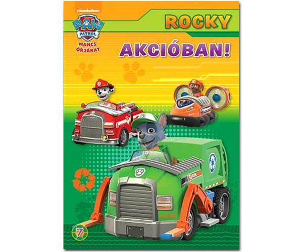 Mancs Őrjárat: Rocky akcióban! foglalkoztató könyv