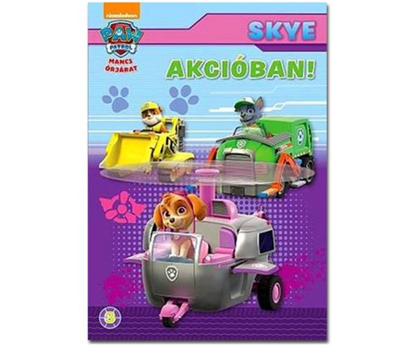 Mancs Őrjárat: Skye akcióban! foglalkoztató könyv