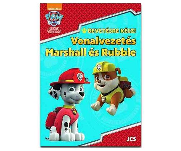 Mancs Őrjárat: Vonalvezetés - Marshall és Rubble foglalkoztató füzet