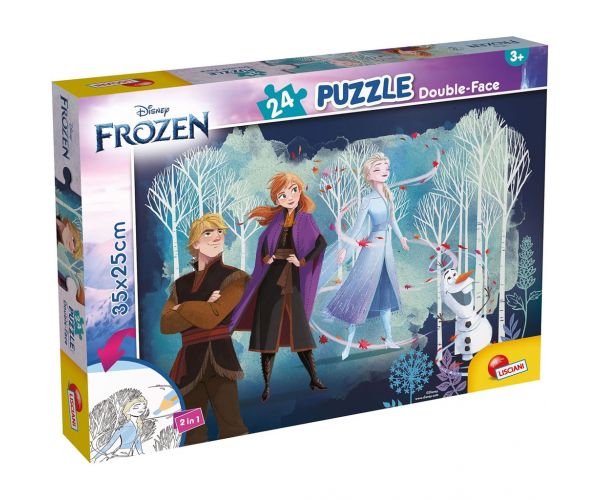 Jégvarázs 2 az 1-ben 24db-os puzzle és színező 35x25cm - Lisciani