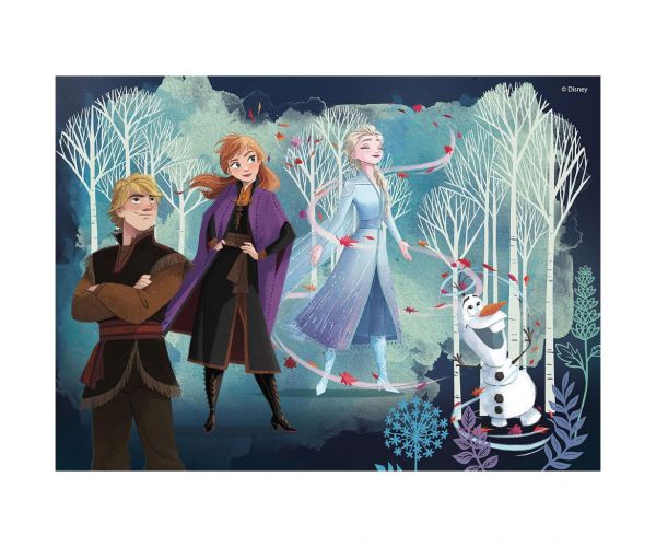 Jégvarázs 2 az 1-ben 24db-os puzzle és színező 35x25cm - Lisciani