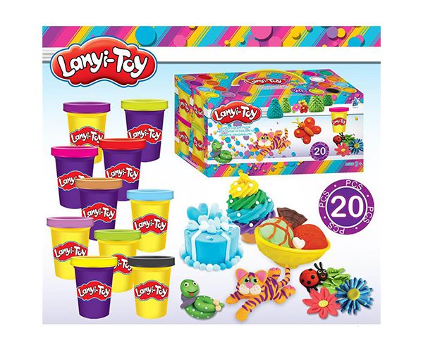 Lanyi-Toy vidám gyurmakészlet formázó szerszámokkal