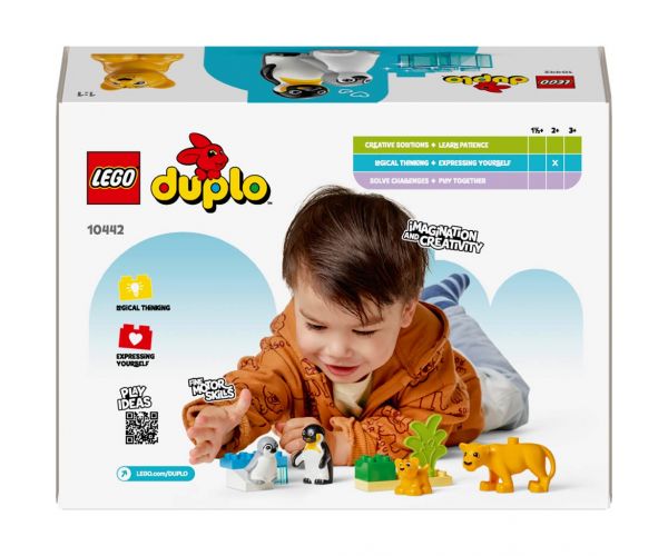 LEGO® DUPLO®: Állatcsaládok a vadvilágban: Pingvinek és oroszlánok (10442)