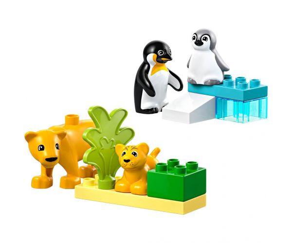 LEGO® DUPLO®: Állatcsaládok a vadvilágban: Pingvinek és oroszlánok (10442)