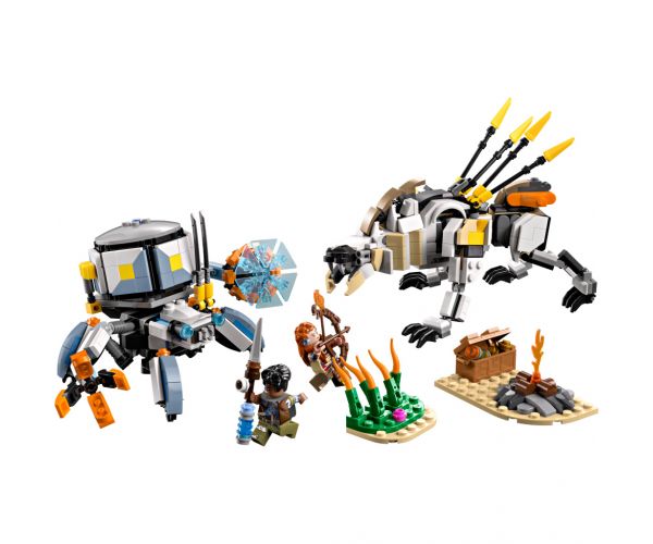 LEGO® Horizon™ Adventures: Aloy és Varl a páncéljáró és a fűrészfog ellen (77037)