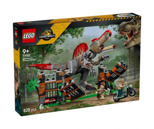 LEGO® Jurassic World™: Menekülés a spinosaurus elől (77982)