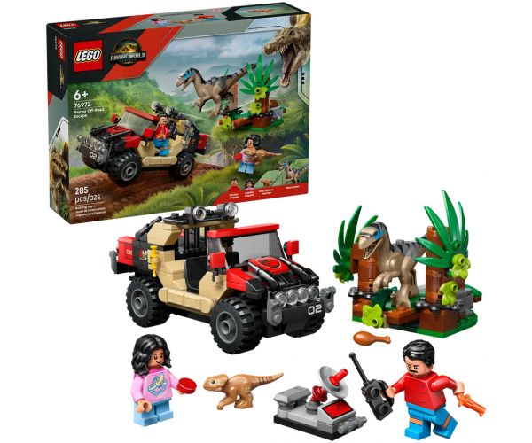 LEGO® Jurassic World: Terepjárós menekülés a raptor elől (76972)