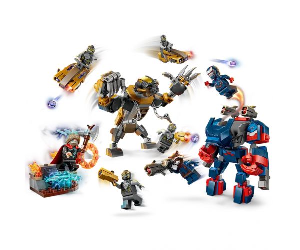 LEGO® Marvel: Bosszúállók: Végjáték Thor a chitauri harcosok ellen (76322)