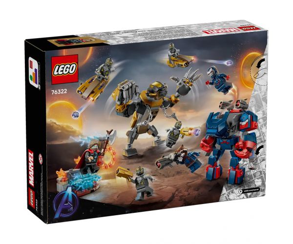 LEGO® Marvel: Bosszúállók: Végjáték Thor a chitauri harcosok ellen (76322)