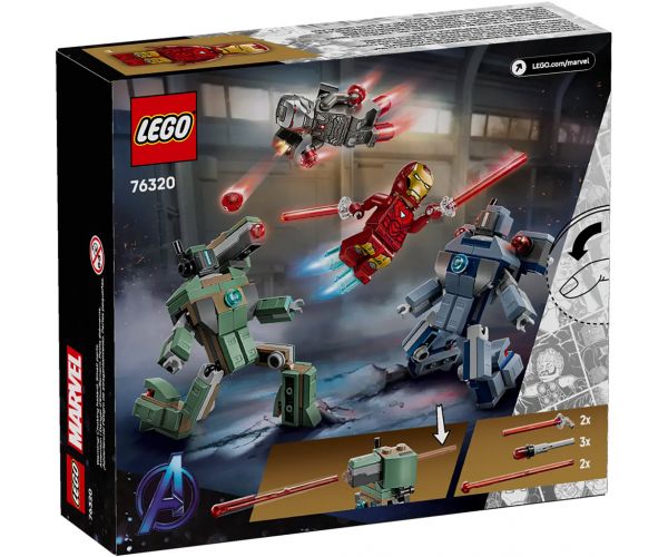 LEGO® Marvel: Vasember és Hadigép vs. Hammer-drónok (76320)