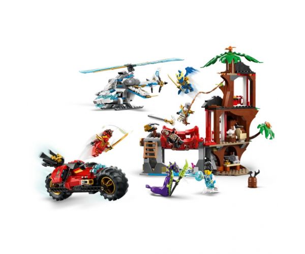 LEGO® Ninjago: Nindzsajárművek csatája a lombháznál (71857)