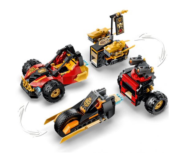 LEGO® Ninjago: Kai és Cole kombinálható járművei (71864)