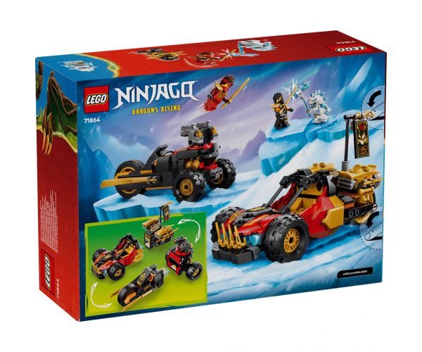 LEGO® Ninjago: Kai és Cole kombinálható járművei (71864)