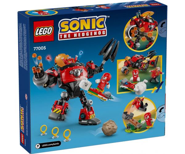 LEGO® Sonic the Hedgehog™: Knuckles vs. Dr. Eggman Egg Crusher robotja (77005)