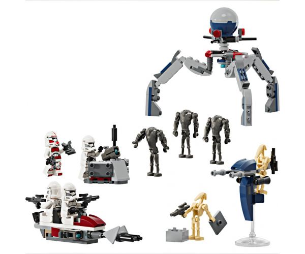 LEGO® Star Wars™: Klónkatona™ és harci droid™ harci csomag (75372)