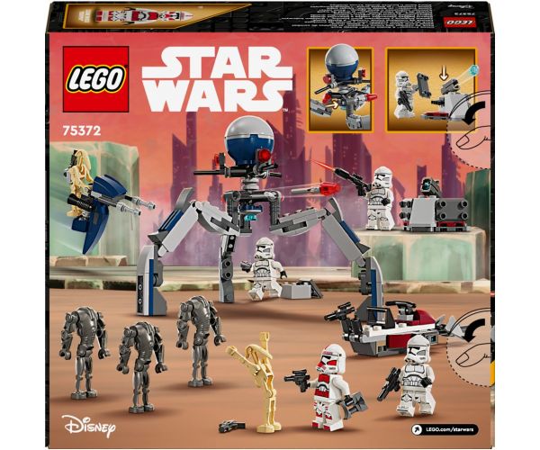 LEGO® Star Wars™: Klónkatona™ és harci droid™ harci csomag (75372)